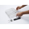 65070 Решетка для приготовления, стальная, с ручкой, 25 х 30 х 6,25 см